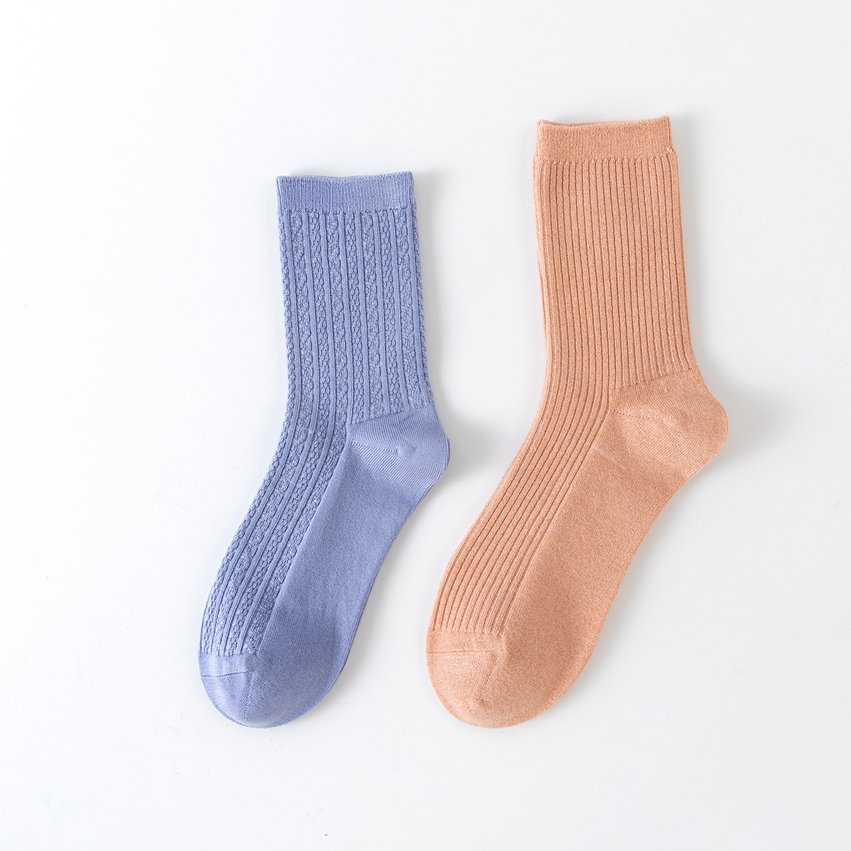 女士双针羊毛袜